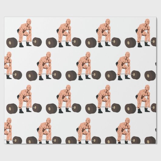 Gewicht Lifter Cadeaupapier (Vlak)