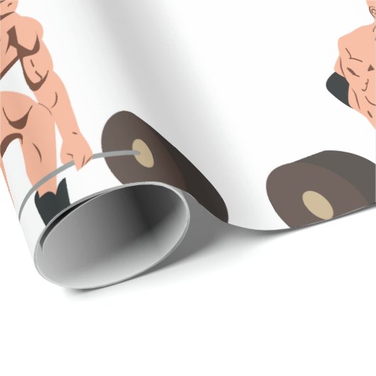 Gewicht Lifter Cadeaupapier (Rol Hoek)