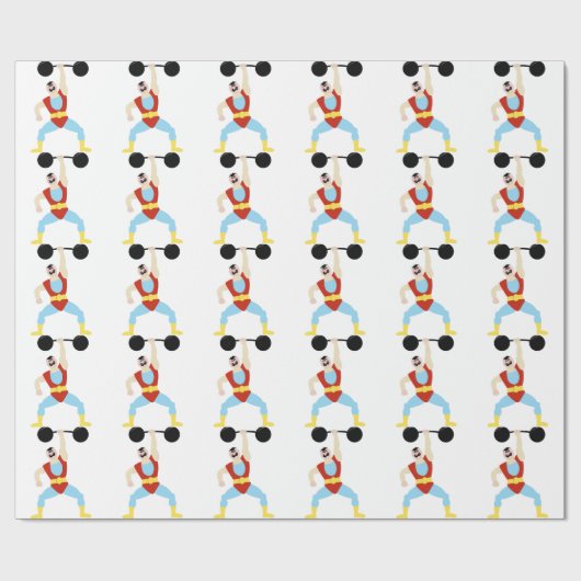 Gewicht Lifter Cadeaupapier (Vlak)