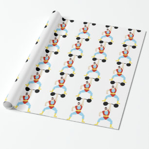 Gewicht Lifter Cadeaupapier