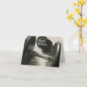 Gewicht Lifter Inspirerend geboortedag Kaart (Gele Bloem)