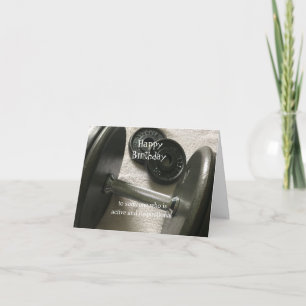 Gewicht Lifter Inspirerend geboortedag Kaart