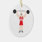 Gewicht Lifter Keramisch Ornament (Rechts)