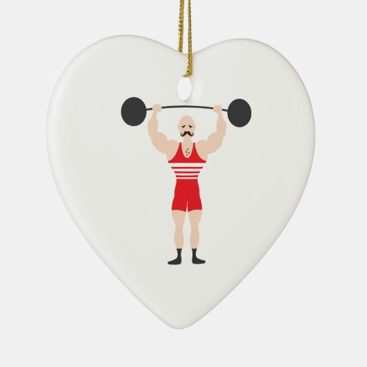 Gewicht Lifter Keramisch Ornament (Rechts)