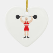 Gewicht Lifter Keramisch Ornament (Voorkant)