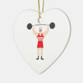 Gewicht Lifter Keramisch Ornament (Links)