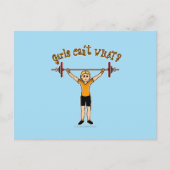 Gewicht Lifter (klonen) Briefkaart (Voorkant)