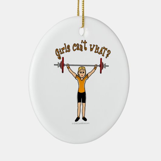 Gewicht Lifter (klonen) Keramisch Ornament (Rechts)