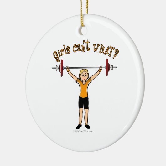 Gewicht Lifter (klonen) Keramisch Ornament (Links)