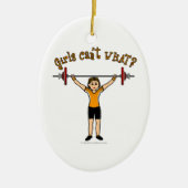 Gewicht Lifter (licht) Keramisch Ornament (Voorkant)