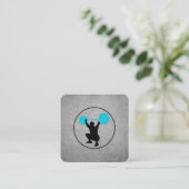 Gewicht Lifter Personal Trainer Vierkante Visitekaartje (Staand voorkant)