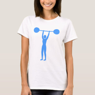 Gewicht Lifting 02 - Baby Blue T-shirt