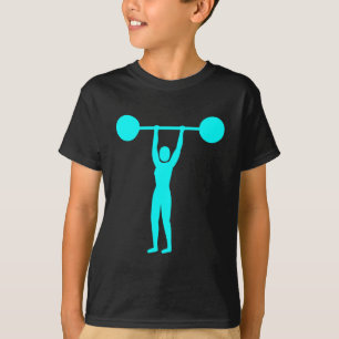 Gewicht Lifting 02 - Cyaan T-shirt