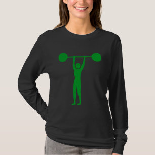 Gewicht Lifting 02 - Groen gras T-shirt