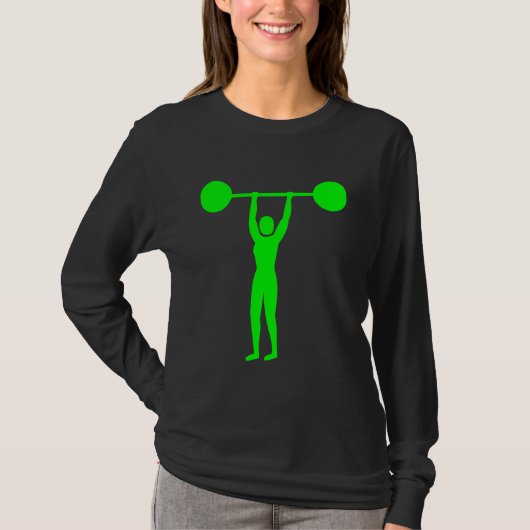 Gewicht Lifting 02 - Groen T-shirt (Voorkant)