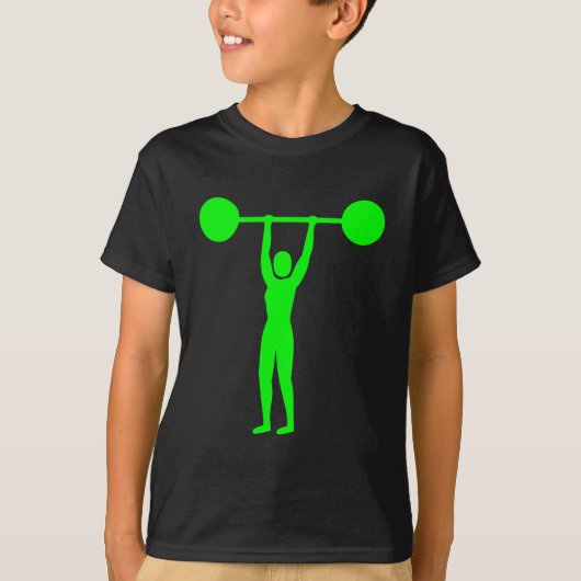 Gewicht Lifting 02 - Groen T-shirt (Voorkant)