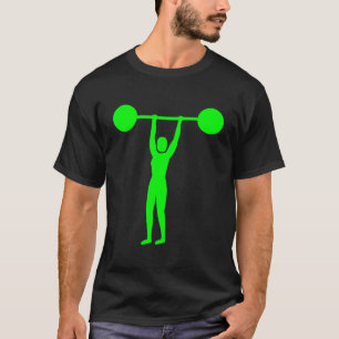 Gewicht Lifting 02 - Groen T-shirt
