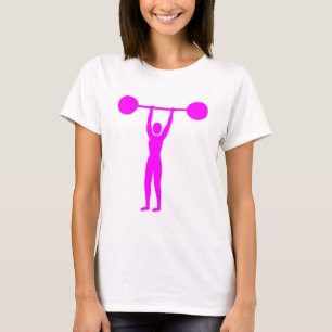 Gewicht Lifting 02 - Magenta T-shirt
