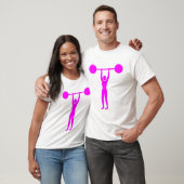 Gewicht Lifting 02 - Magenta T-shirt (Unisex)