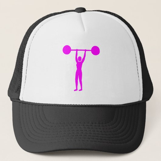 Gewicht Lifting 02 - Magenta Trucker Pet (Voorkant)