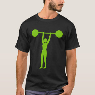 Gewicht Lifting 02 - Martian Green T-shirt