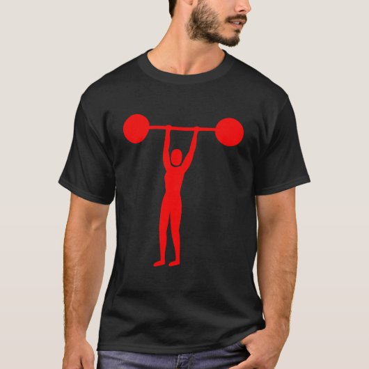 Gewicht Lifting 02 - Rood T-shirt (Voorkant)