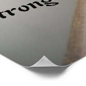 Gewicht Lifting Motivatie Bericht Poster (Hoek)