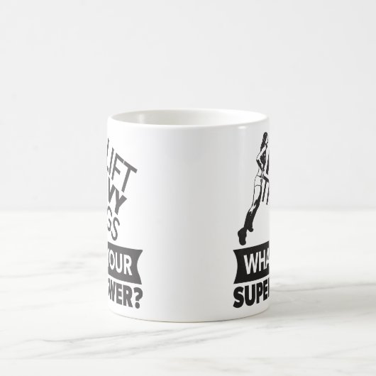 Gewicht opheffen Sterk Meisje - Ik til zware dinge Koffiemok (Center)