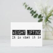 Gewicht optillen briefkaart (Staand voorkant)