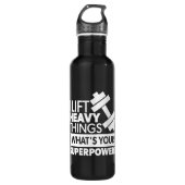 Gewicht optillen - Ik tilt zware dingen op - Super Waterfles (Voorkant)