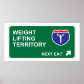 Gewicht optillen Volgende uitgang Poster (Voorkant)