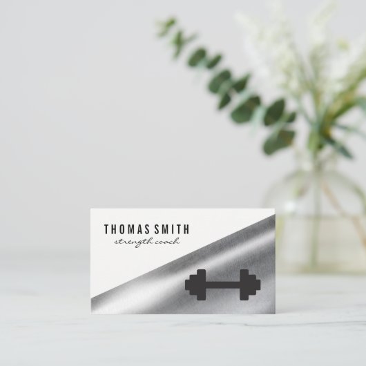 Gewicht | Schaal | Metaal Visitekaartje (Staand voorkant)