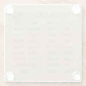 Gewicht van conversiegrafiek  Simple Kraft Paper Glazen Onderzetter (Achterkant)