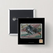 Gewicht van de eigen waskracht vierkante button 5,1 cm (Voorkant /achterkant)