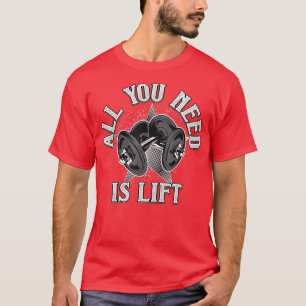 Gewicht van de hefboom t-shirt