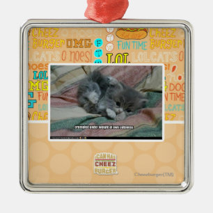 Gewicht van eigen cuteness metalen ornament