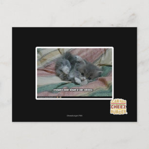 Gewicht van eigen schattigheid briefkaart