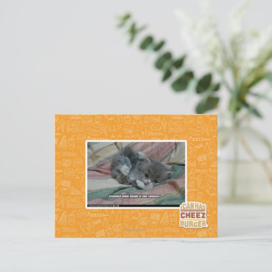 Gewicht van eigen schattigheid briefkaart (Staand voorkant)