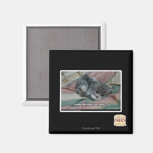 Gewicht van eigen schattigheid magneet (Voorkant / Achterkant)