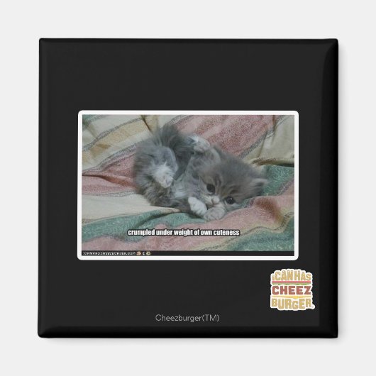 Gewicht van eigen schattigheid magneet (Voorkant)