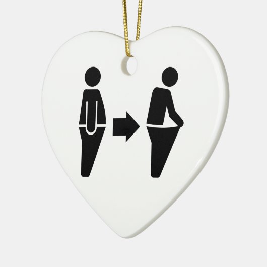 Gewicht van het eetlepel keramisch ornament (Links)