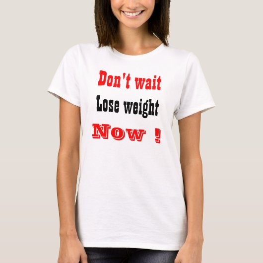 gewicht verliezen t-shirt (Voorkant)