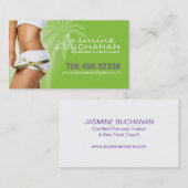 Gewicht verloren bedrijfskaarttemplate visitekaartje (Voorkant / Achterkant)