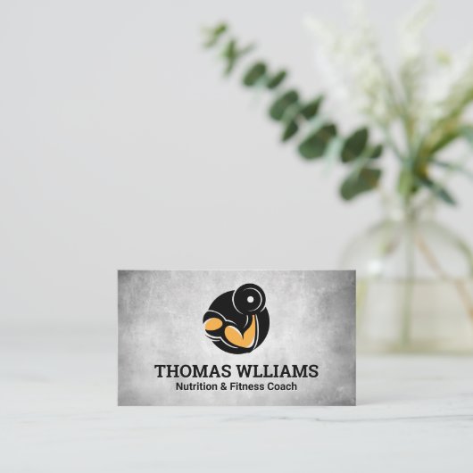 Gewicht voor armcurls visitekaartje (Staand voorkant)