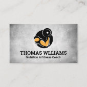 Gewicht voor armcurls visitekaartje (Voorkant)