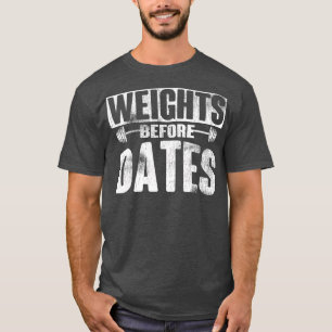 Gewicht vóór Dates die cardio-oefening tilt Weigh T-shirt