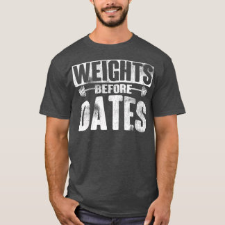 Gewicht vóór Dates die cardio-oefening tilt Weigh T-shirt