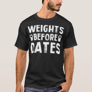 Gewicht vóór Dates die cardio-oefening tilt Weigh T-shirt