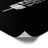 Gewicht vóór datums poster (Hoek)