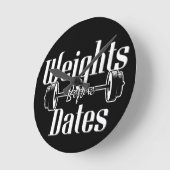 Gewicht vóór datums ronde klok (Hoek)